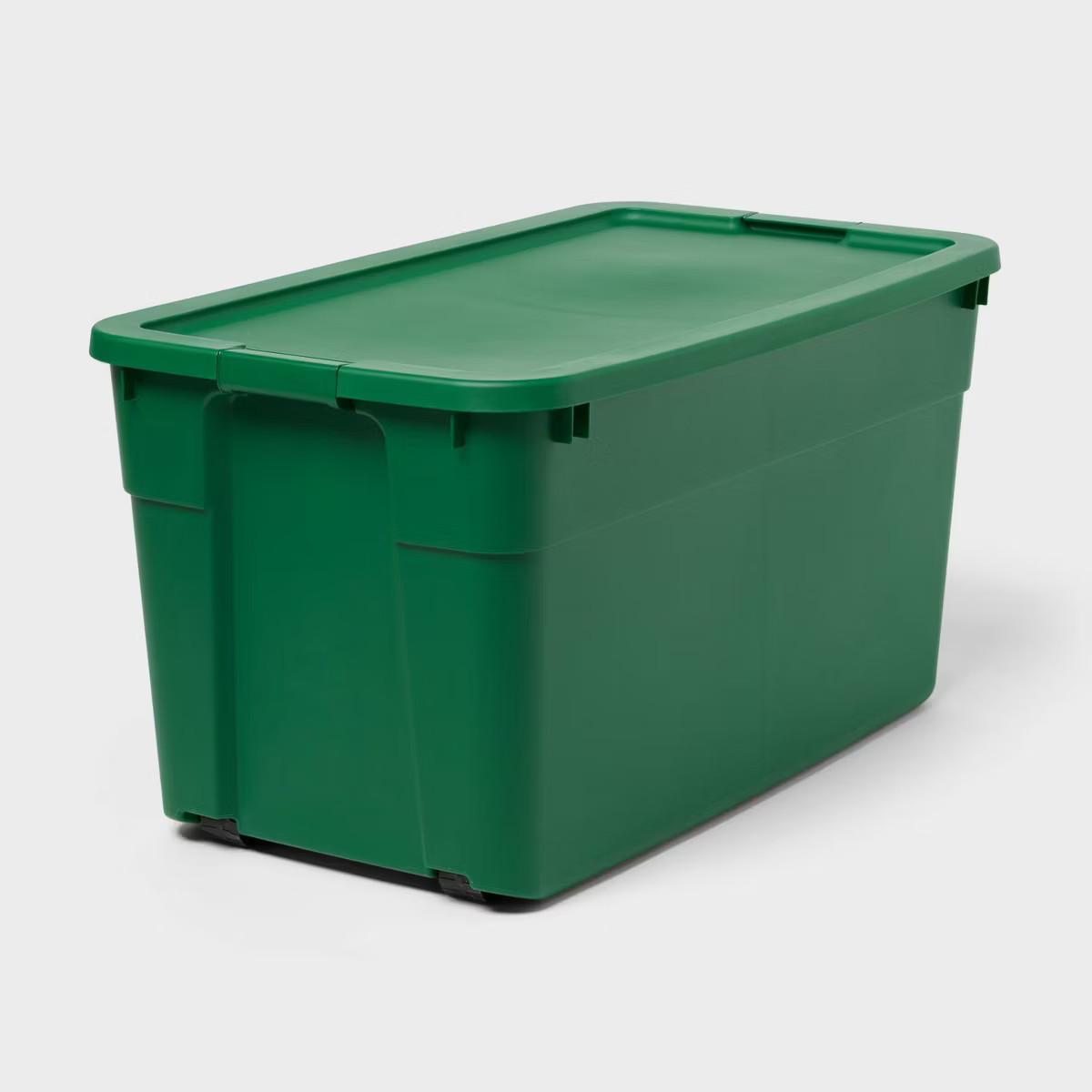 45gal Wheeled Latching Storage Tote with Green Base and Lid - Brightroom™ | Target