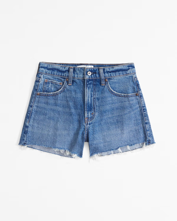 High Rise 90s Cutoff Short | Abercrombie & Fitch (US)