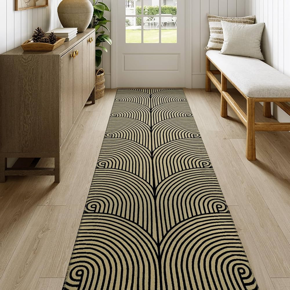 Tiffasea Washable Runners for Hallways 2.6'x8', Kitchen Runner Cotton Woven Entry Rug Long Bathro... | Amazon (US)