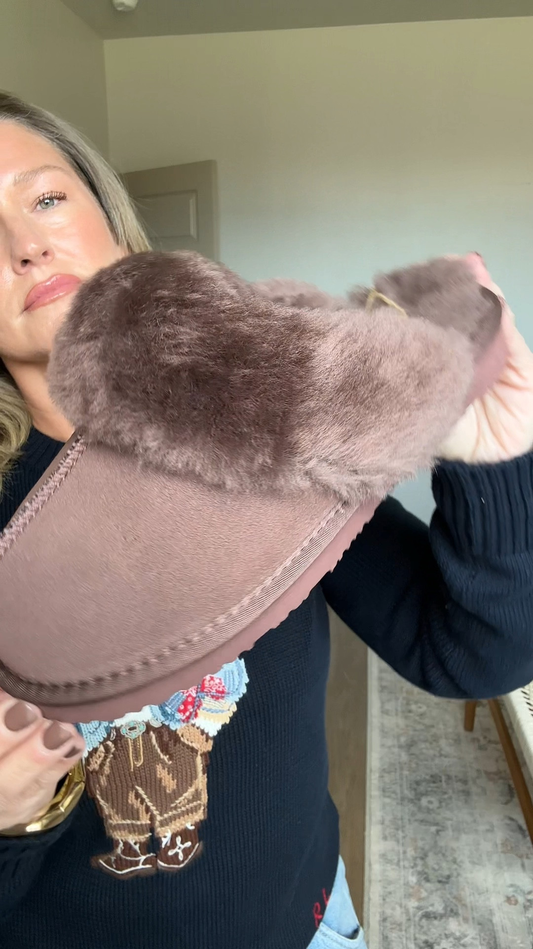 Better than the brand- hands down!
Memory foam sole
Authentic suede leather 
Authentic shearling 
True size 

#LTKFindsUnder50 #LTKShoeCrush #LTKmomlife