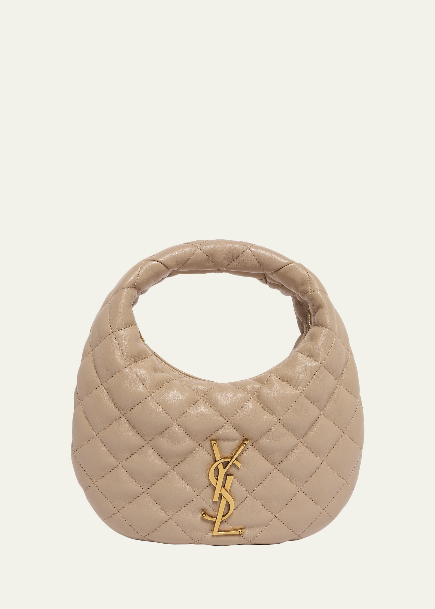 Saint Laurent Icarino Baby YSL Quilted Leather Hobo Bag | Bergdorf Goodman