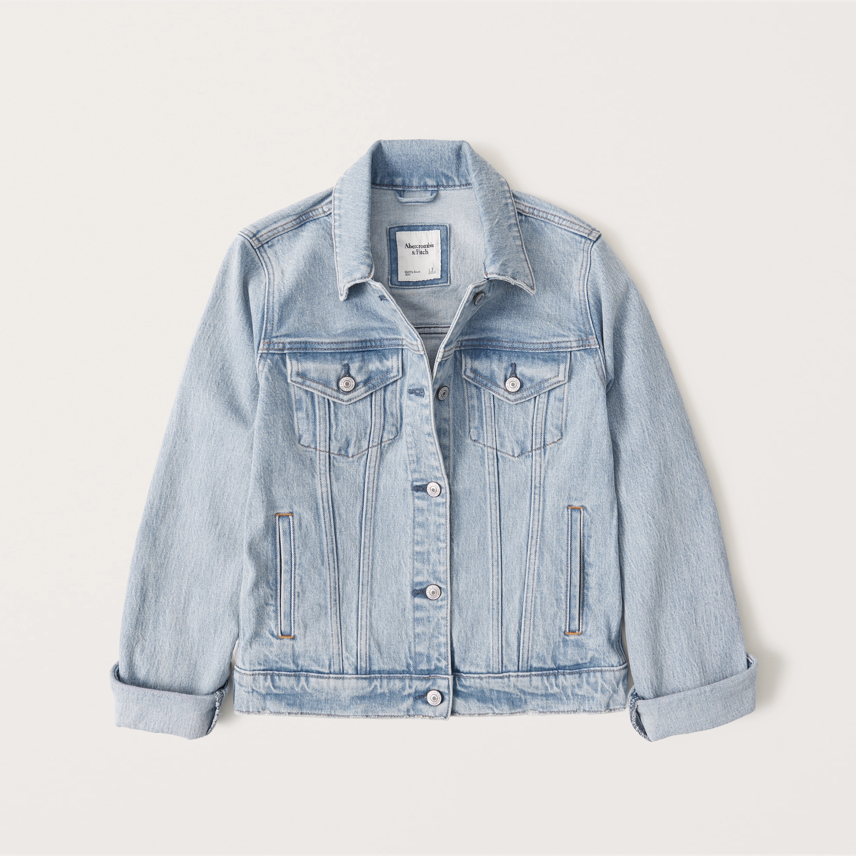Women's Classic Denim Jacket | Women's Coats & Jackets | Abercrombie.com | Abercrombie & Fitch (US)