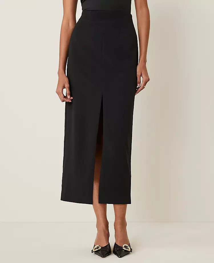 The Column Maxi Skirt in Fluid Crepe | Ann Taylor