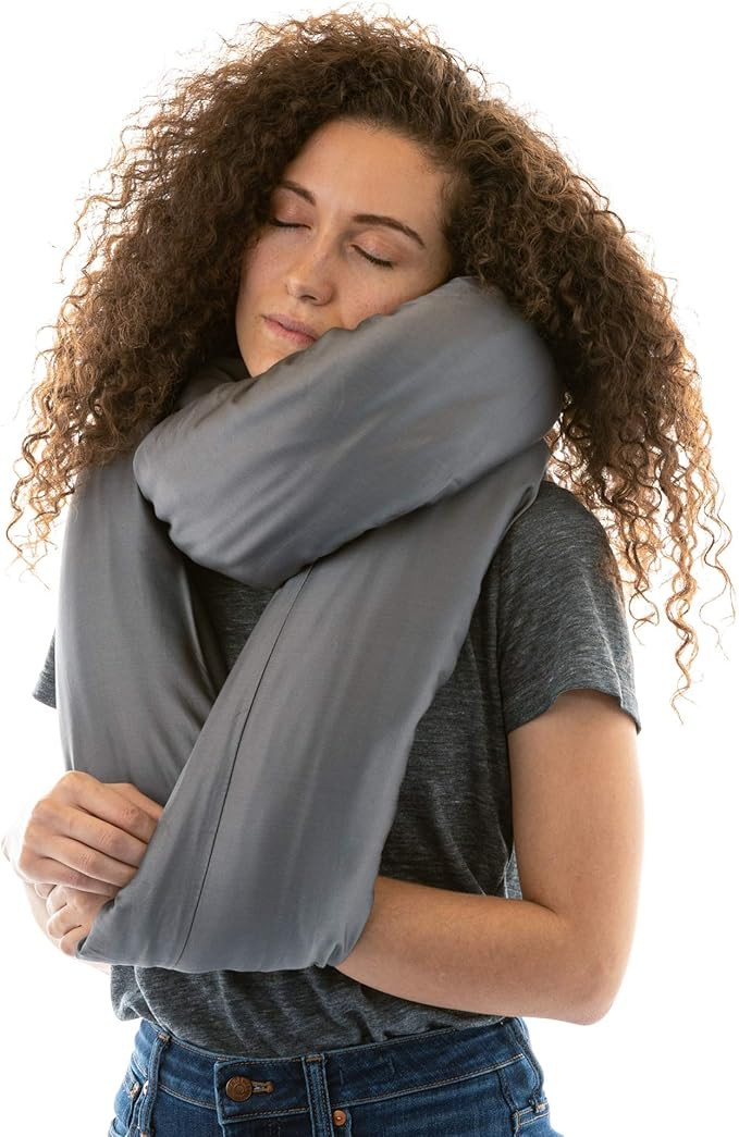 NAPRO Travel Pillow and Polyester Blanket, 3 in 1 Multi Use Square Pillow/Infinity Pillow/Micro F... | Amazon (US)