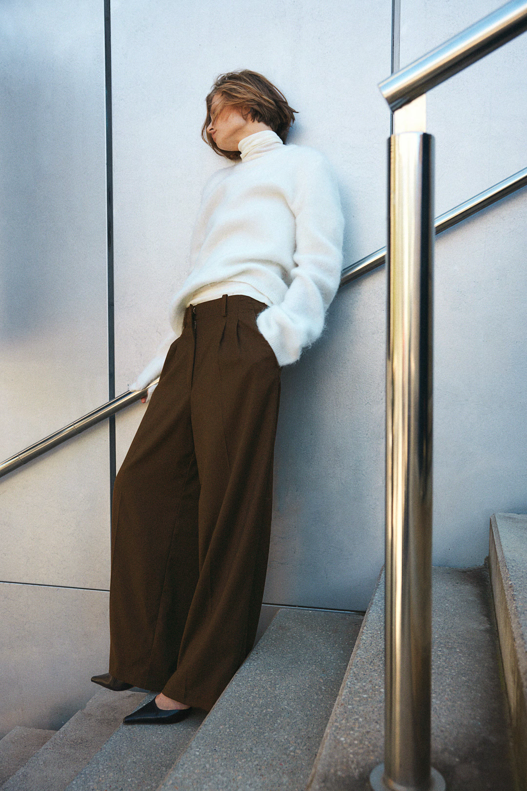 Wide twill trousers | H&M (UK, MY, IN, SG, PH, TW, HK)