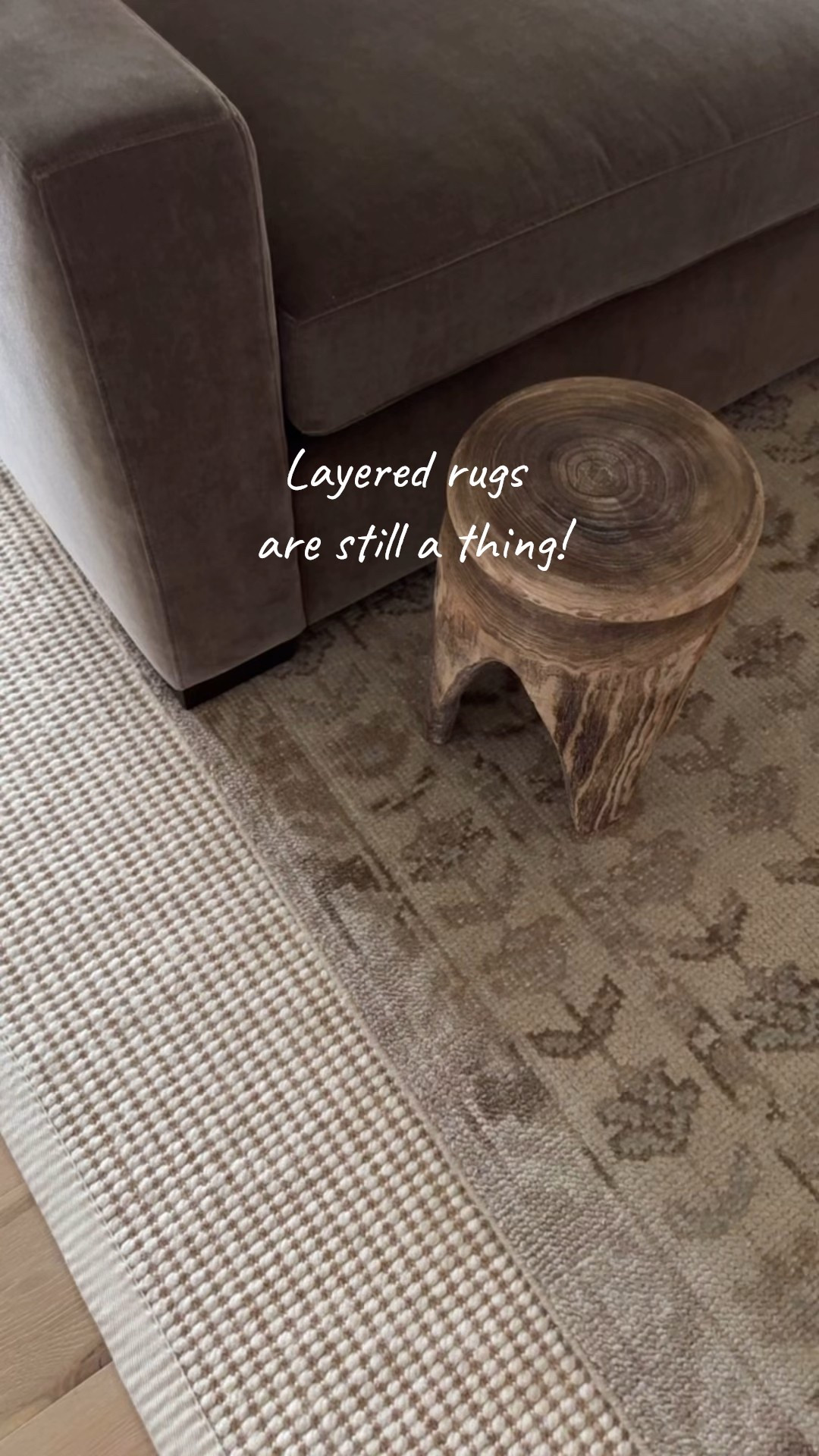 Layered rug combination to die for! And that coffee table is such great quality  
@Quince @Urbandi 

#LTKSaleAlert #LTKHome #LTKmorningroutine