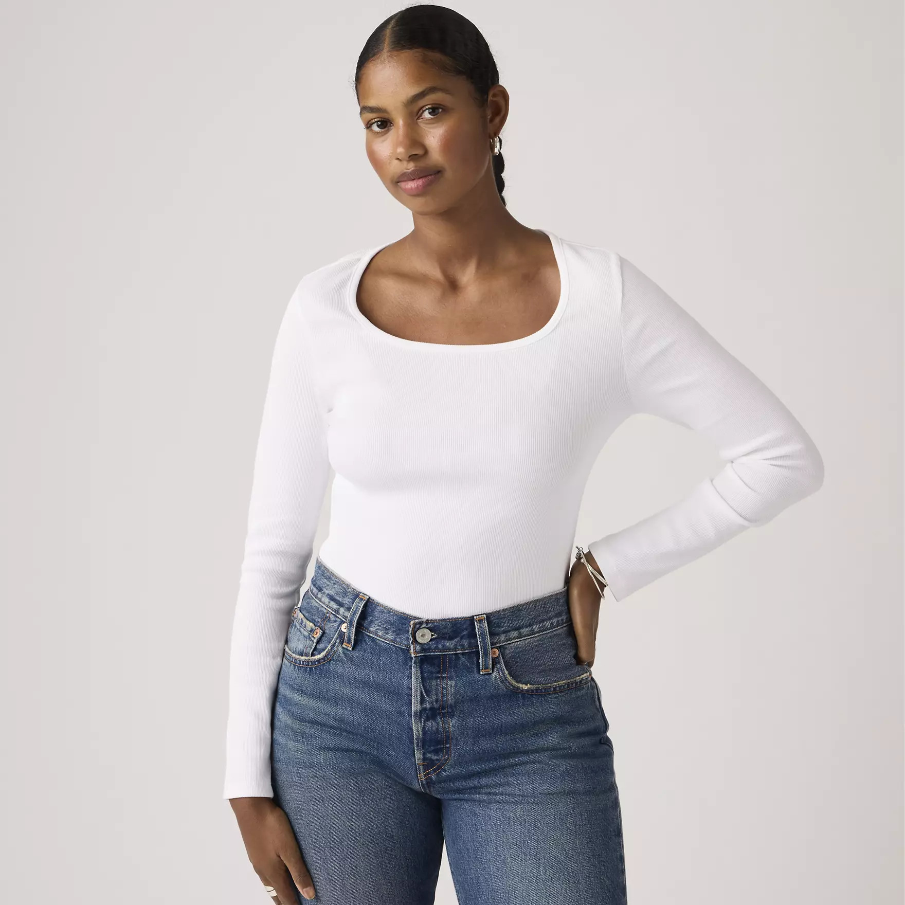 Essential Square Neck Long Sleeve Tee | Levi's UK