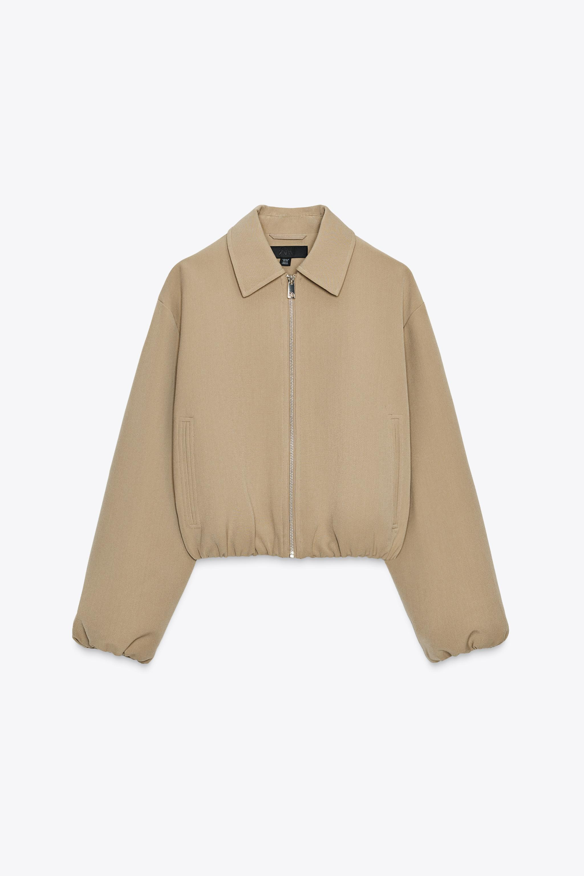 ZIP-UP GATHERED JACKET | Zara US