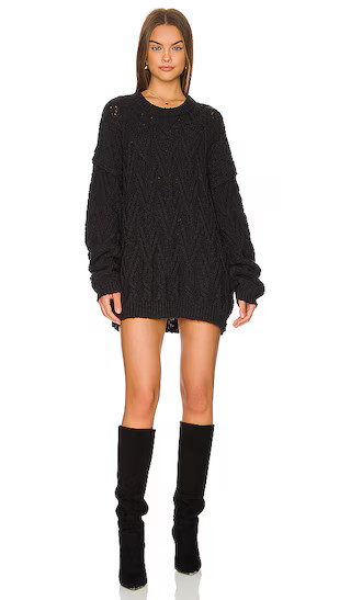 Isla Cable Tunic in Black | Revolve Clothing (Global)