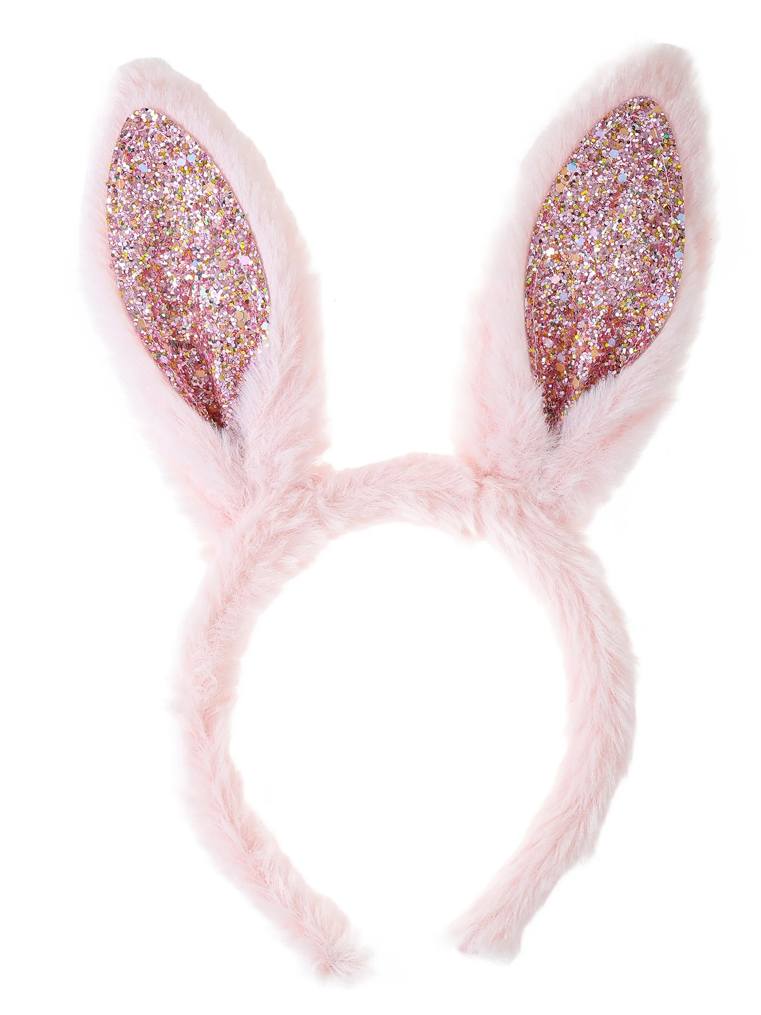 Way to Celebrate Easter Pink Glitter Bunny Ear Headband, 1 Piece | Walmart (US)