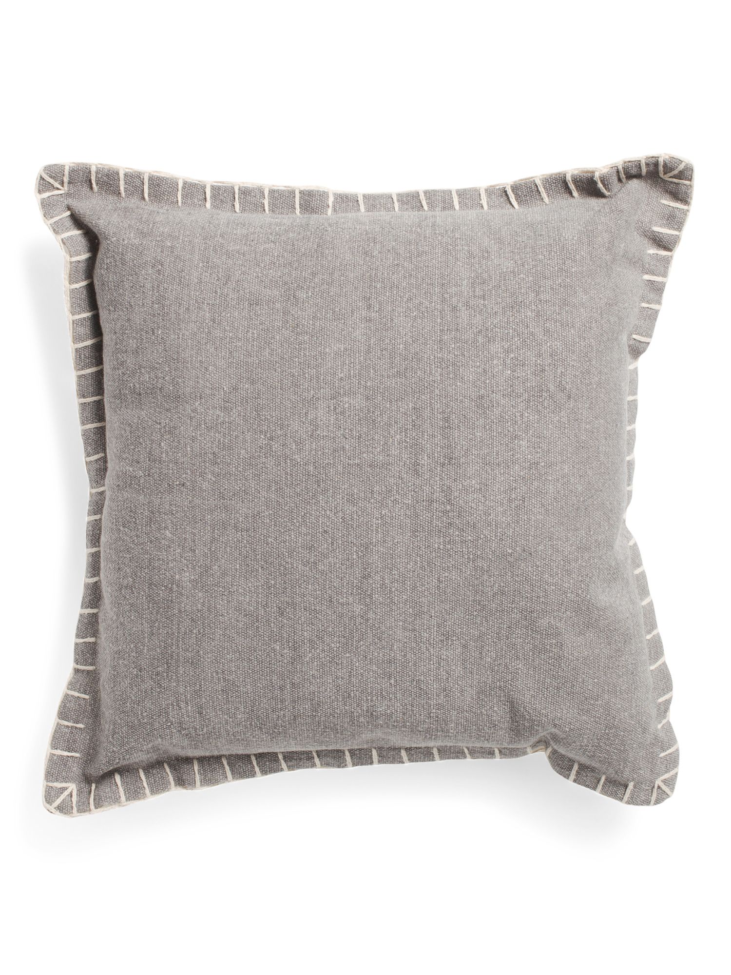 18x18 Stonewash Whipstitch Edge Pillow | Marshalls