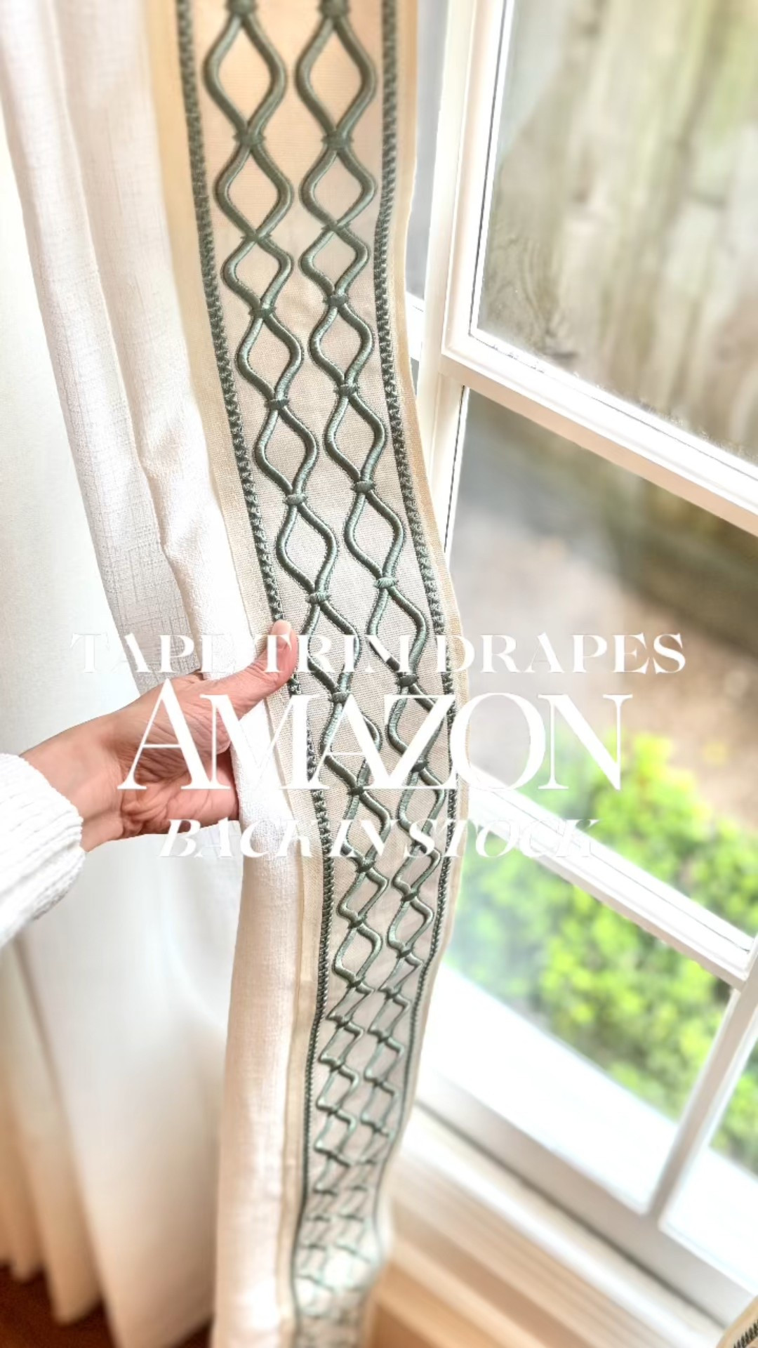 Amazon tape trim drapes are back in stock! They have a pinch plate, header and drapery hooks are already installed. Back in all three sizes.

#LTKStyleTip #LTKHome #LTKFindsUnder100
