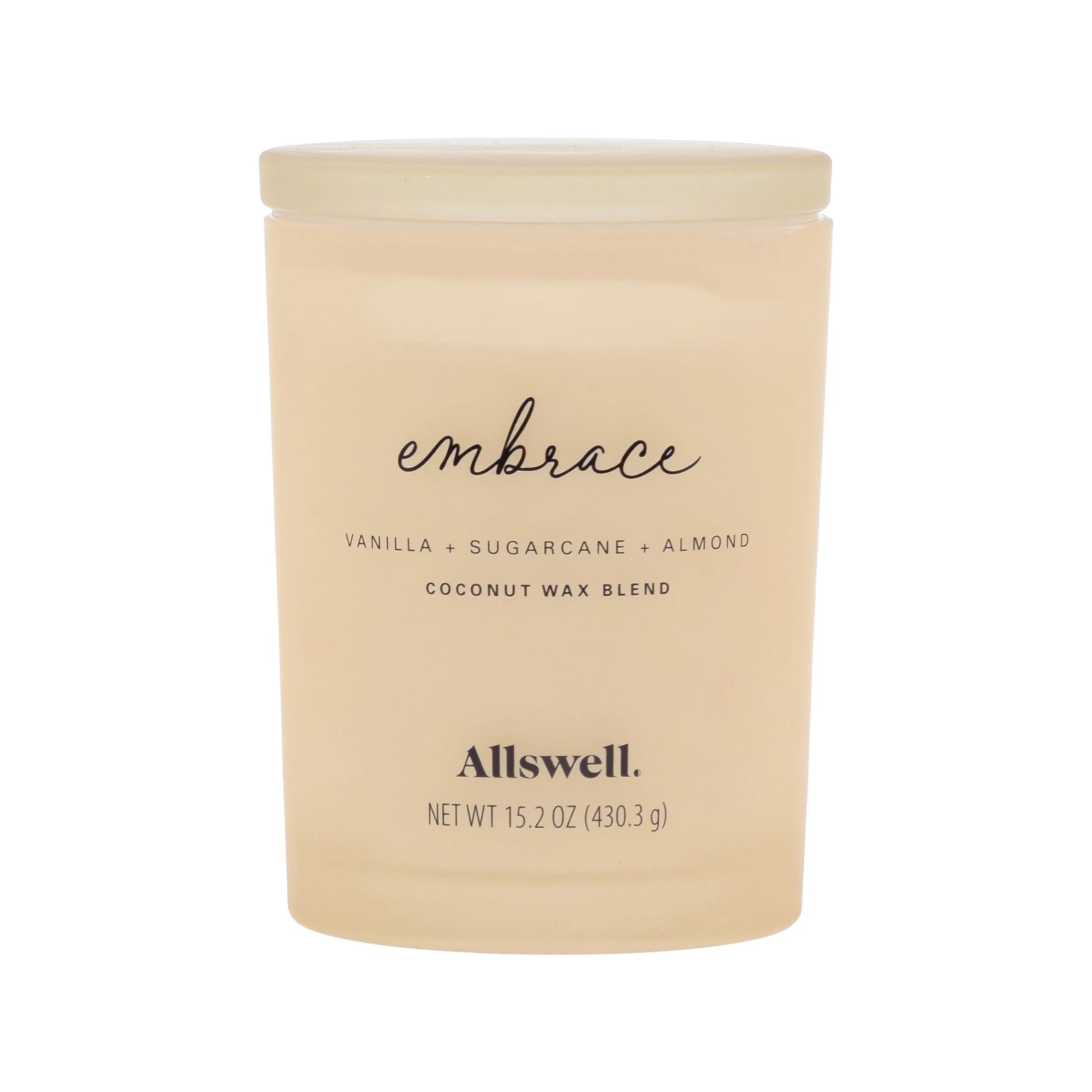 Allswell 15oz Scented 2-Wick Spa Candle - Embrace (Vanilla + Sugarcane + Almond) | Walmart (US)