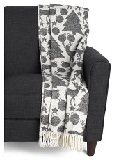 Made In Portugal Reindeer Throw | Global Home | Marshalls | Marshalls