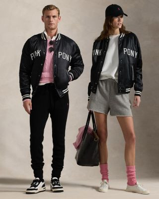 Polo Ralph Lauren Satin Pink Pony Bomber Jacket  | Bloomingdale's Ralph Lauren | Bloomingdale's (US)