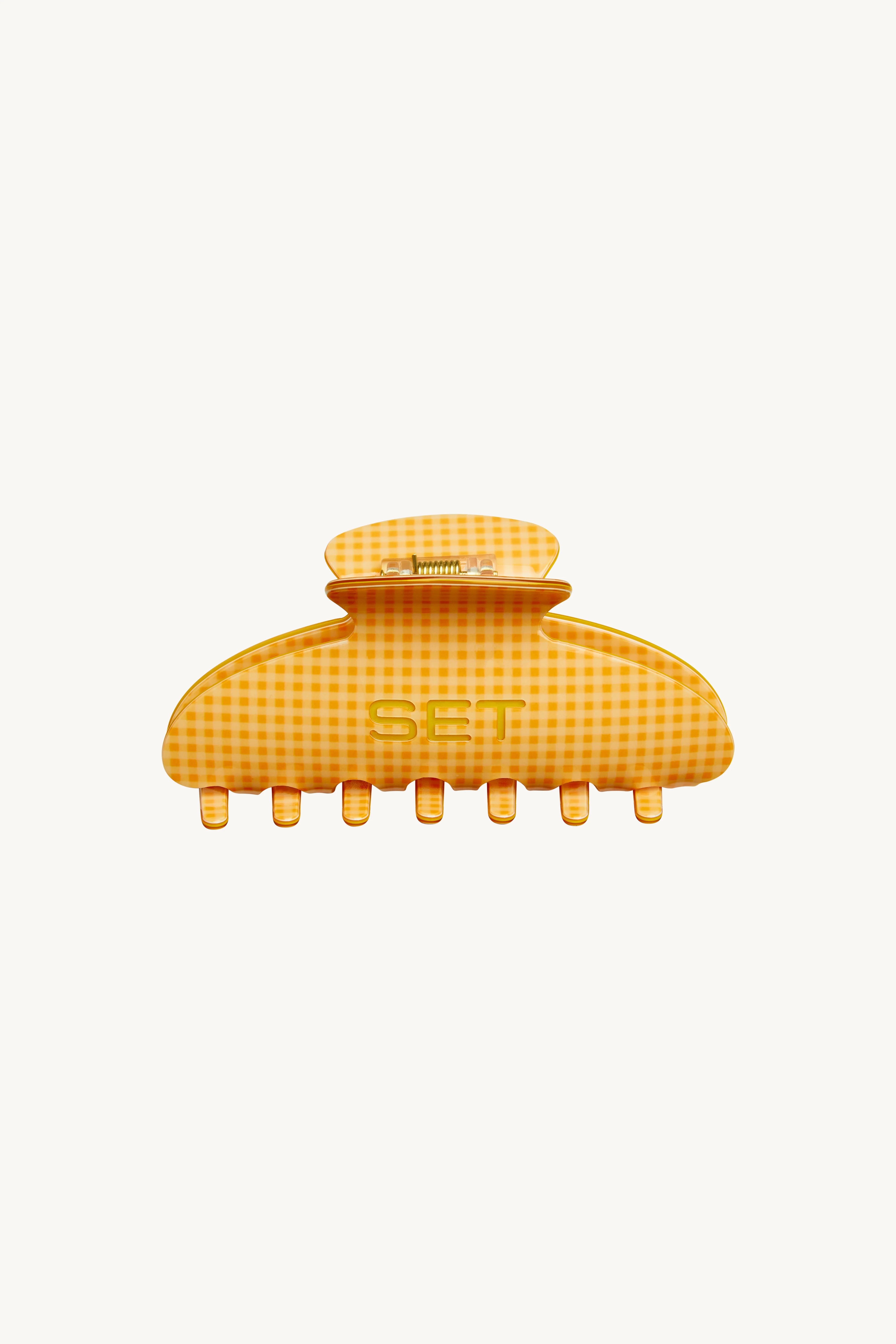 SET GINGHAM CLAW CLIP - ORANGE SODA | SET Active