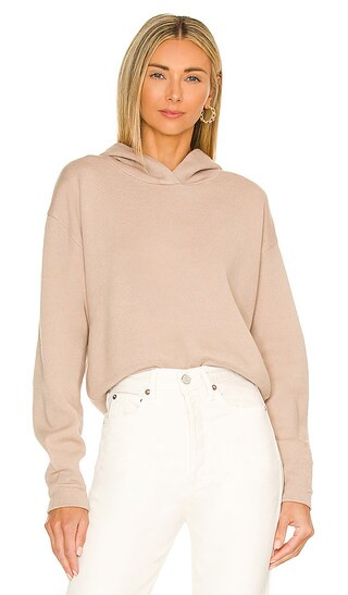 Crop Hoodie in Oatmeal | Revolve Clothing (Global)