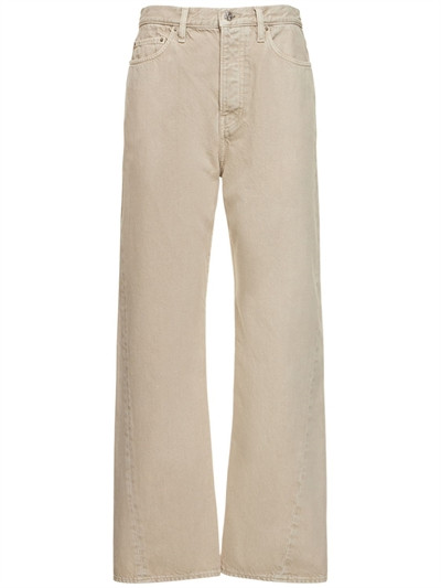Twisted seam denim wide jeans | Luisaviaroma
