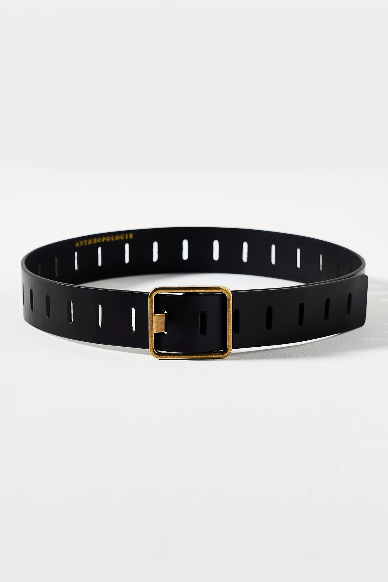 By Anthropologie Notched Square Buckle Belt | Anthropologie (US)