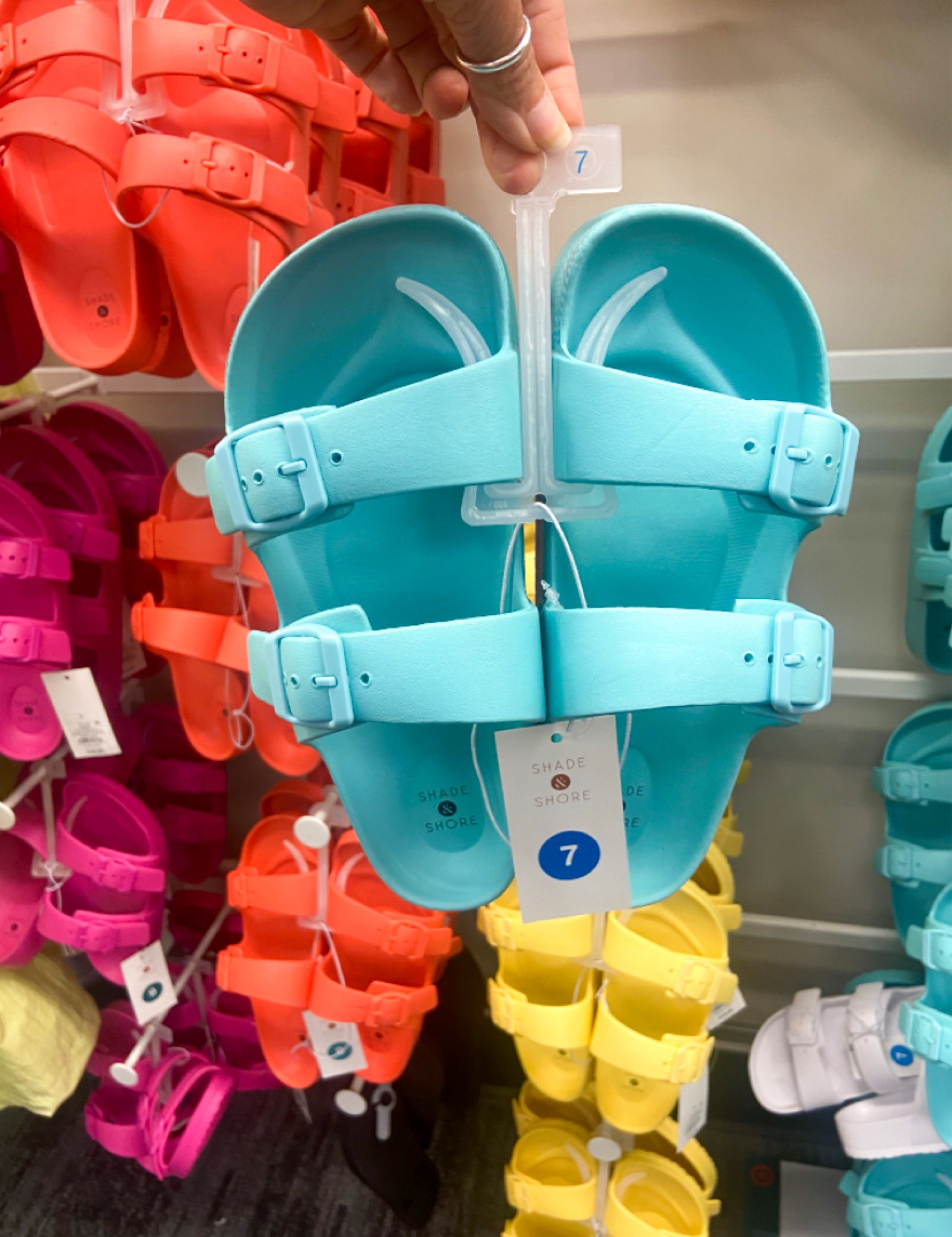 Get ready for summer in these Shade & Shore sandals from TARGET ❤️

$10.00 and they are perfect for peach, pool, or adding a pop of fun to a casual outfit

They do run big. I’m an 8.5 and wear a 7 in these. 

#target #sandals #beachday #summersandal #looksforless #birkenstockdupe

#LTKFind #LTKshoecrush #LTKSeasonal