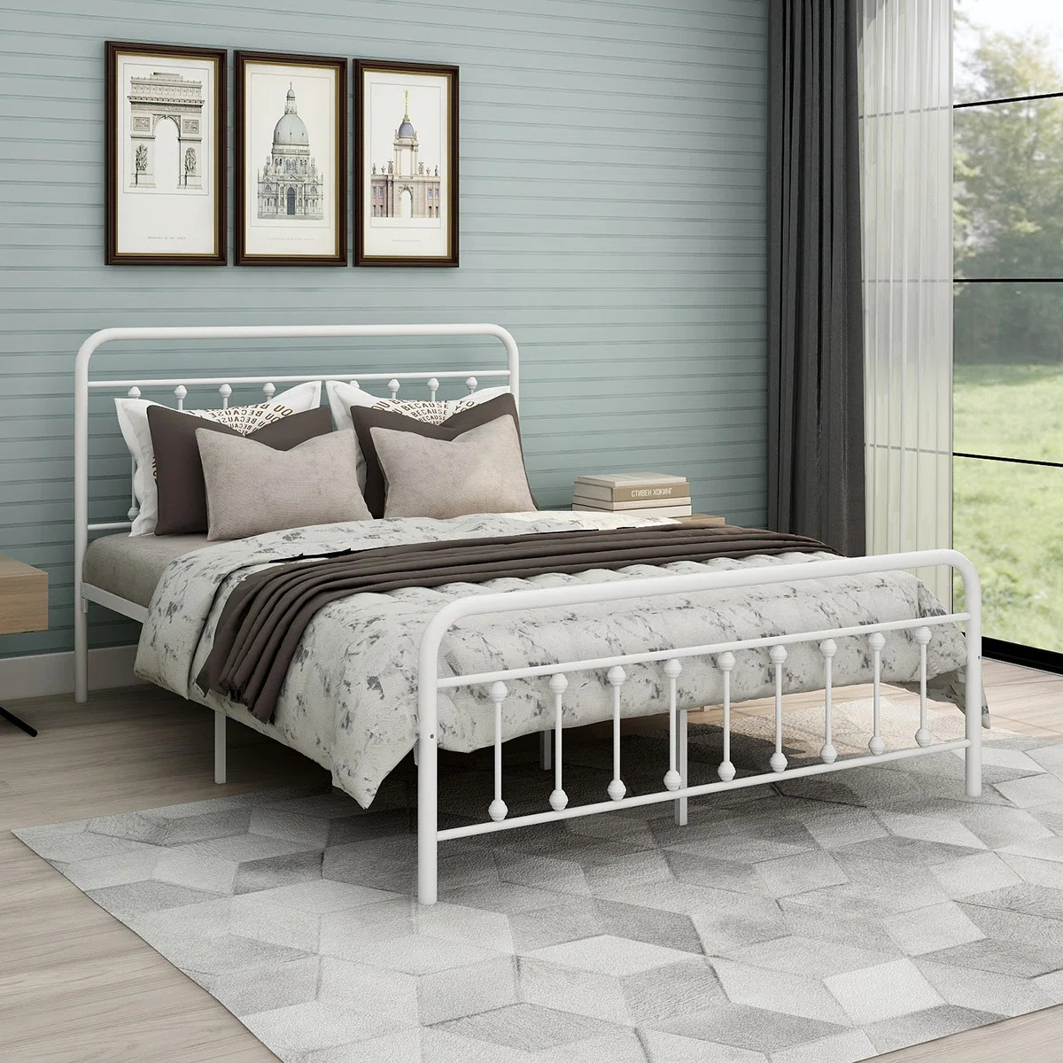 Hidalgo Metal Platform Bed | Wayfair North America