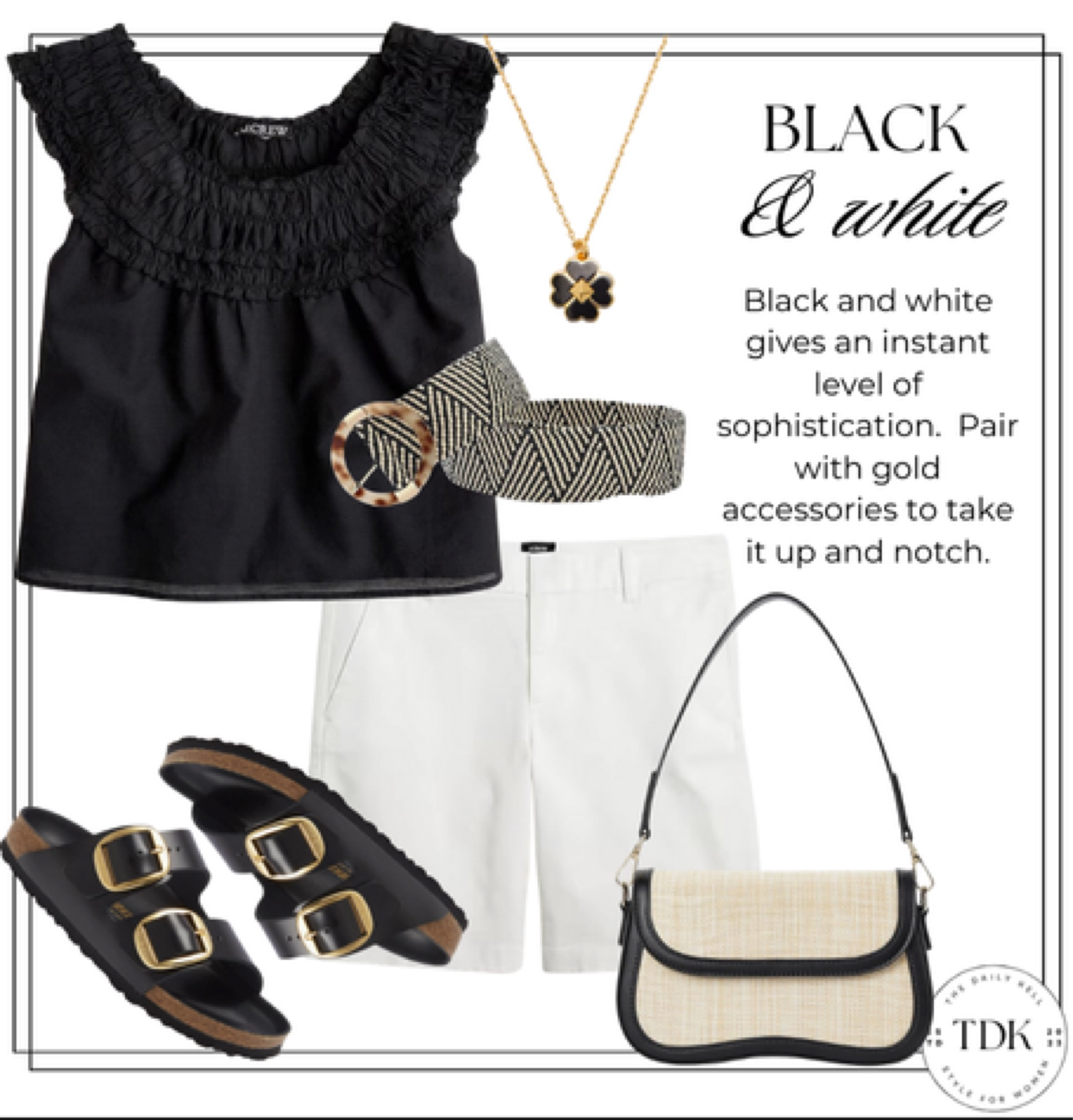 Such a classic color combination.  Wear for a day around town, lunch, or a casual al fresco dinner.  

#LTKStyleTip #LTKFindsUnder100 #LTKOver40