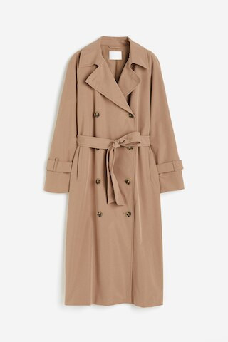 H & M - Double Breasted Trench Coat - Beige | H&M (AU)