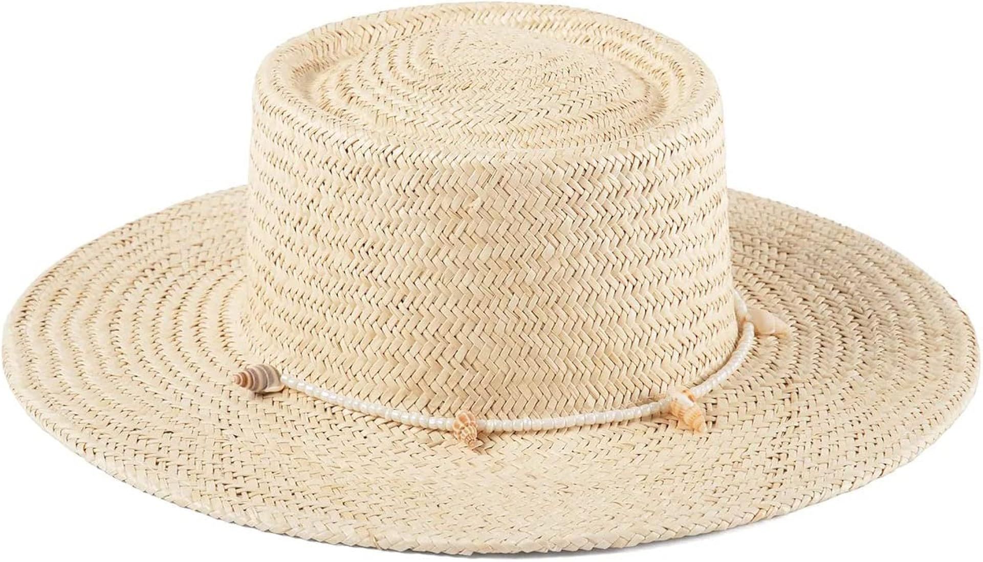 Lack of Color Women's Seashells Boater Hat | Amazon (US)