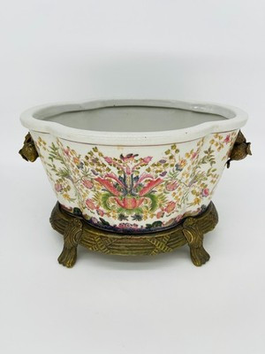 Vintage Wong Lee 1895 Porcelain & Gilt Planter Cachepot | eBay | eBay US