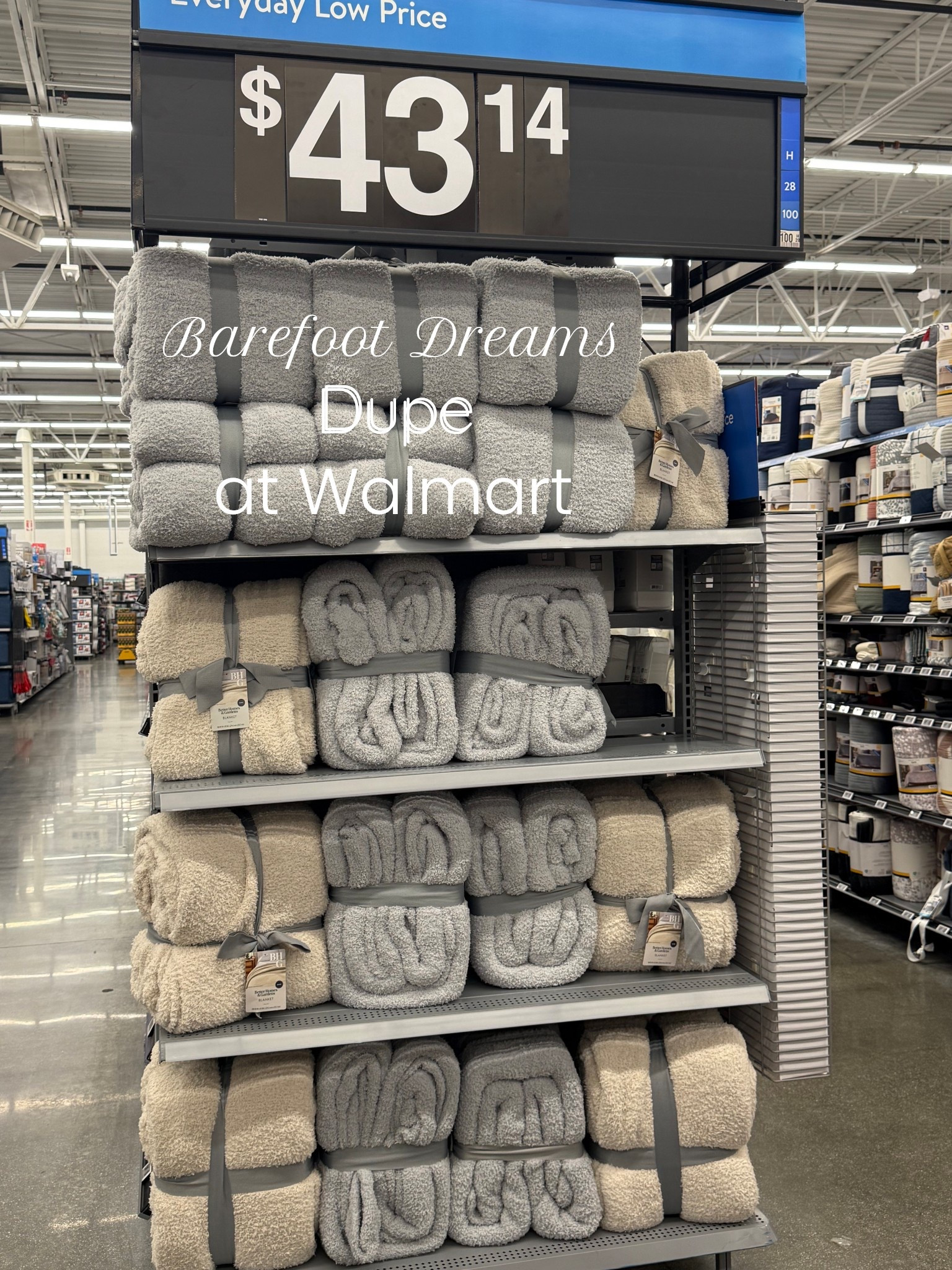Barefoot dreams dupe at Walmart for a fraction of a cost! Such a great hostess gift, neighbor gift, or gift for a family member! 

#LTKSeasonal #LTKFindsUnder50 #LTKHome