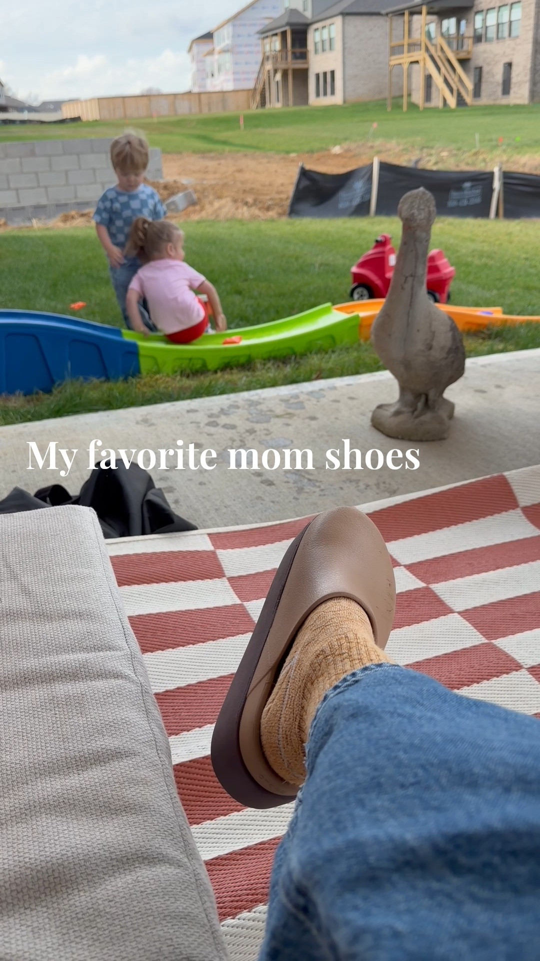 They are crocs!!! & actually cute. Waterproof, & COMFORTABLE. Bought them initially for working my 12 hour nursing shifts and loved them so so much. I noticed I was grabbing them for walks, watering flowers, playing outside, business casual 😂 you name it

#LTKKids #LTKFamily #LTKmomlife