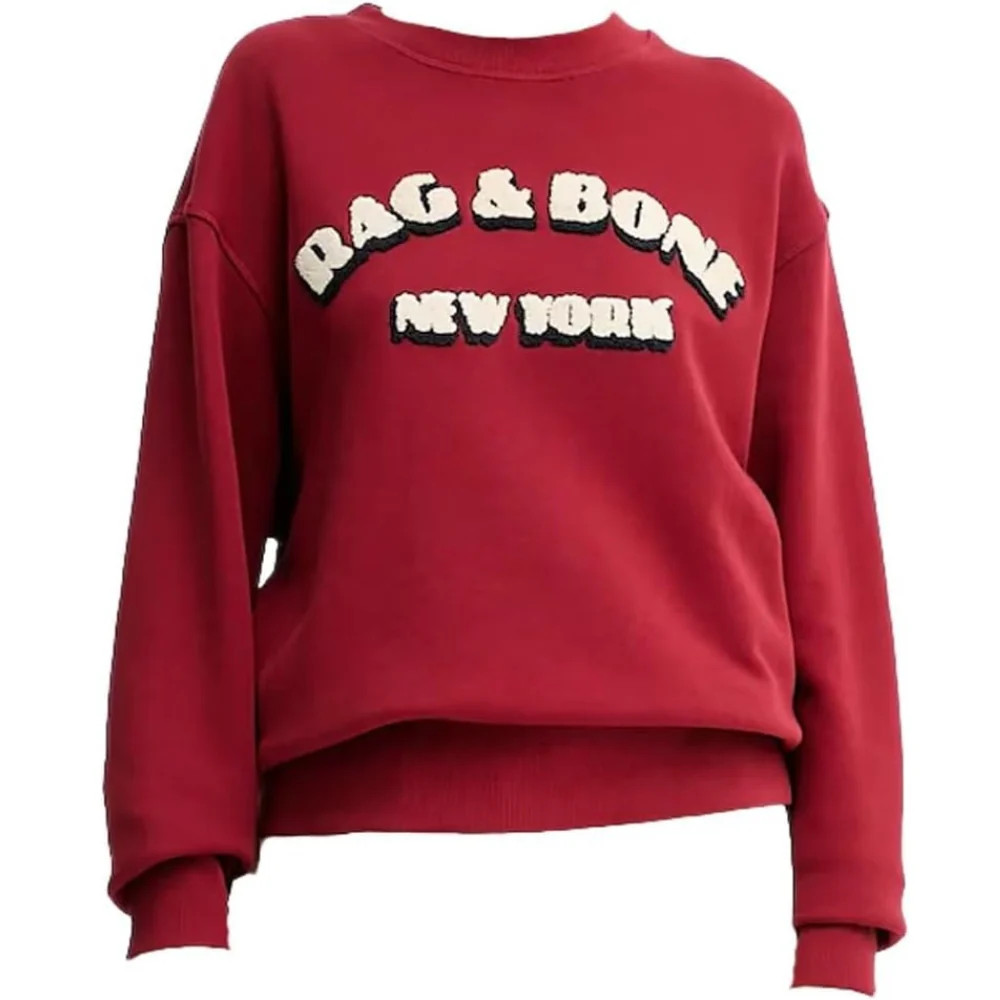 rag & bone Women's RBNY Oversized Pullover Sweater, Ruby | Shop Simon
