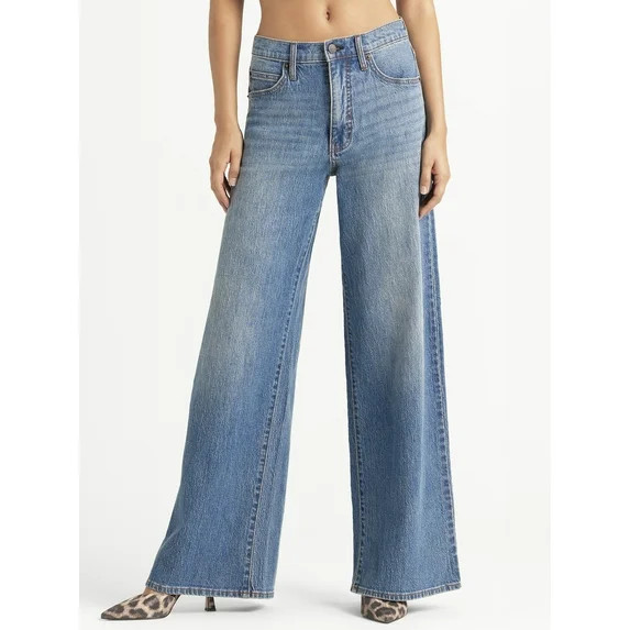 Jessica Simpson Women's and Women's Plus Freesia Wide Leg Jeans, Sizes 2-24W | Walmart (US)