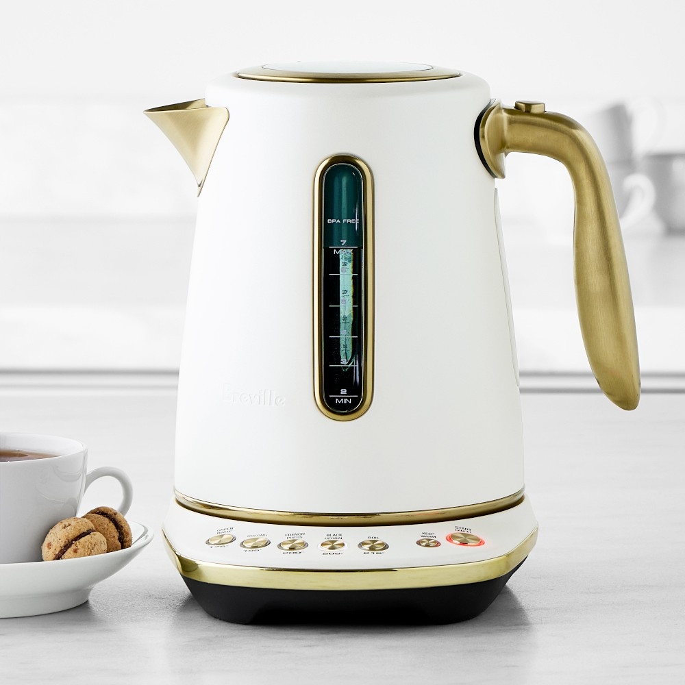 Breville Smart Kettle™ Luxe, Sea Salt & Brass | Williams-Sonoma