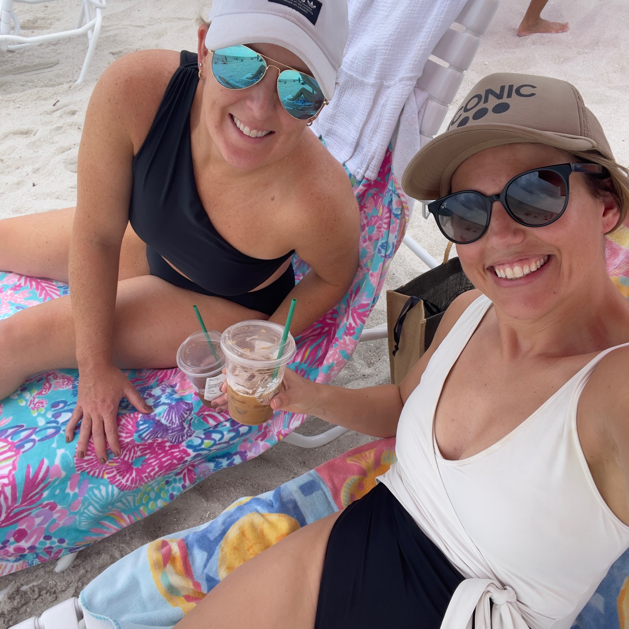 Out of the office. Wearing our favorite swimwear. 

#LTKover40 #LTKtravel #LTKswim
