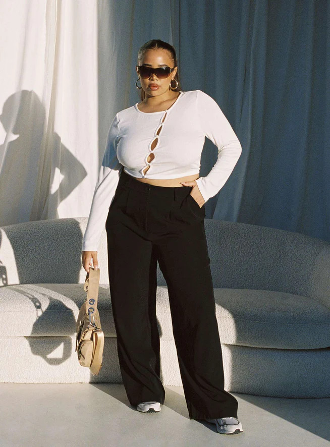 Archer Pants Black Curve | Princess Polly US