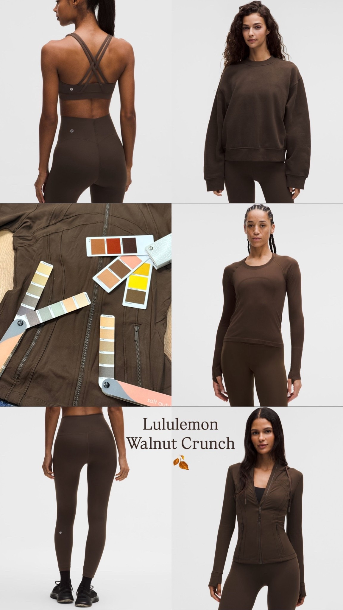 Lululemon Walnut Crunch

For all autumns (including soft autumn!) this brown almost has a slight yellow/green tone almost making to lean toward bronze.

#LTKfitnessgoals #LTKActive #LTKSeasonal