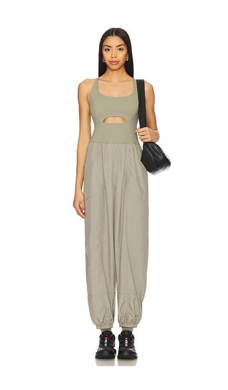 Free People Righteous Onesie in Olive. - size M | Revolve Clothing (Global)