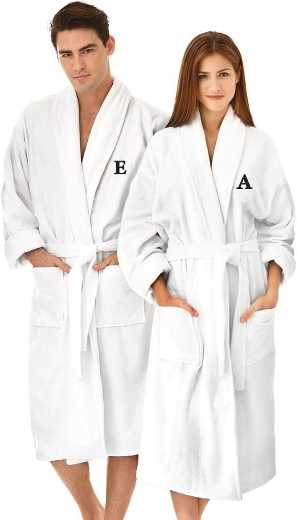 BEN KAUFMAN SALES CO Custom Bathrobes | 2pc Cotton Velour Personalized His and Hers Robes For Cou... | Amazon (US)