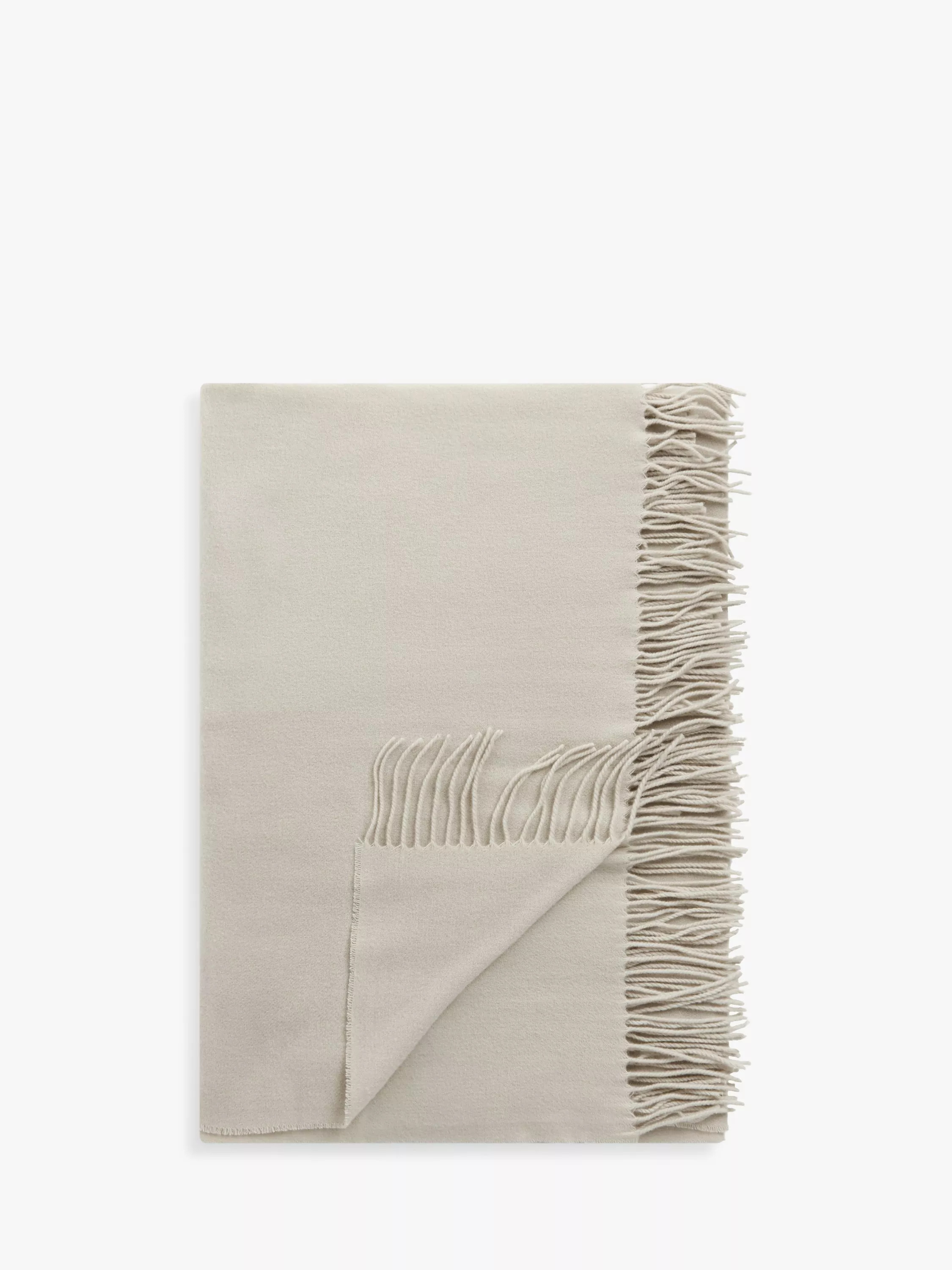 John Lewis Plain Merino Wool Throw | John Lewis (UK)