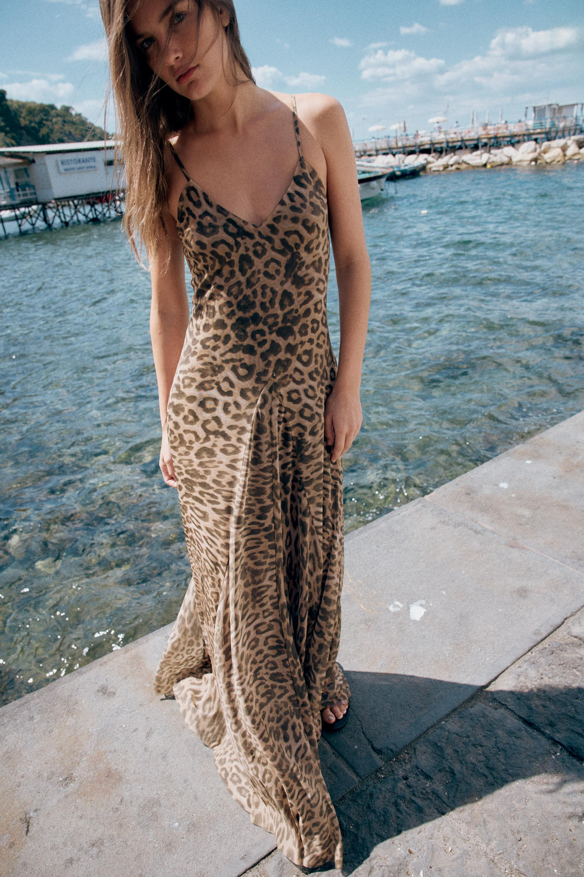 ANIMAL PRINT TULLE DRESS | Zara UK