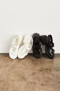 Faux Leather Lug Platform Sandals | Forever 21 | Forever 21 (US)