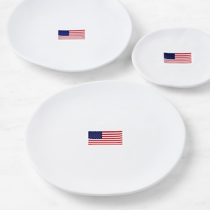 American Flag 12-Piece Dinnerware Set | Williams-Sonoma