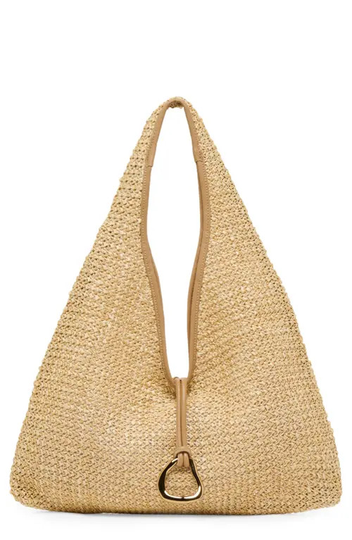 Dolce Vita Missie Raffia Shoulder Bag in Natural at Nordstrom | Nordstrom