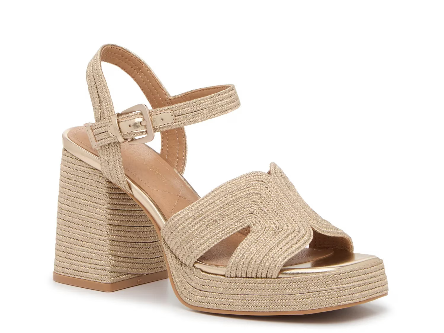 Crown Vintage Delanna Sandal | Women's | Gold Metallic | Size 9.5 | Sandals | Ankle Strap | DSW
