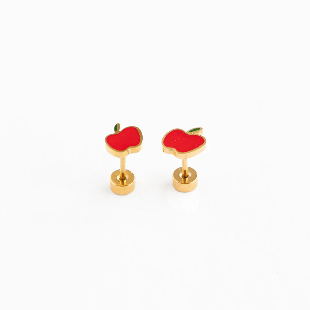 Apple Stud Earring | Pip Pop Post