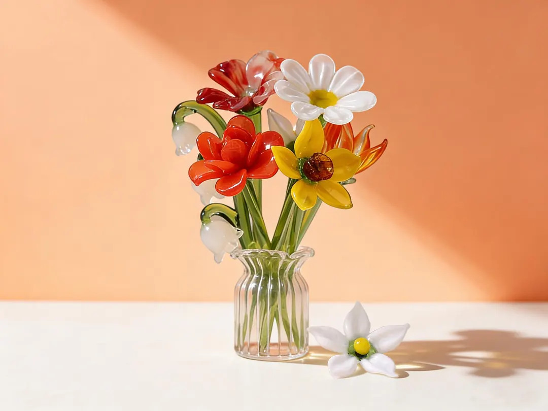 Glass Birth Month Flower Gift for Mom, Handblown Personalized Keepsake, Mother’s Day Birthday P... | Etsy (US)