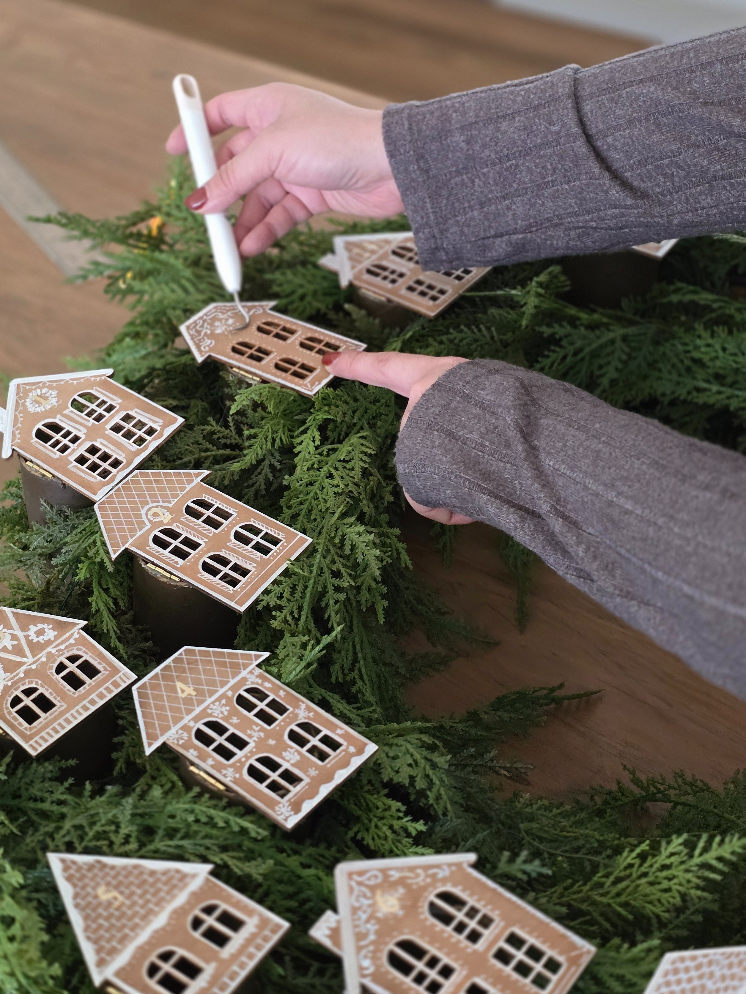 Advent Wood Craft House Alternatives 🏘🎄✨️ Orginally I bought the wooden craft houses from Michael's but it's currently out of stock. The house sizes I used ranged from 2-2.5" W x 3-3.5 H. The options below are very similar.

#LTKHoliday #LTKSeasonal