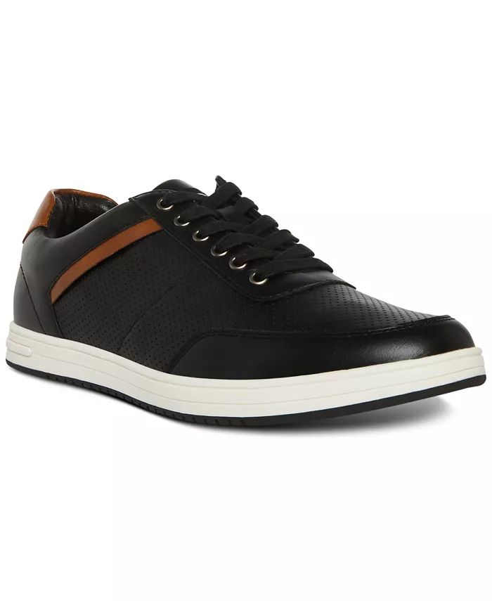 Men's M-Bassil Perforated Faux-Leather Sneakers | Macys (US)