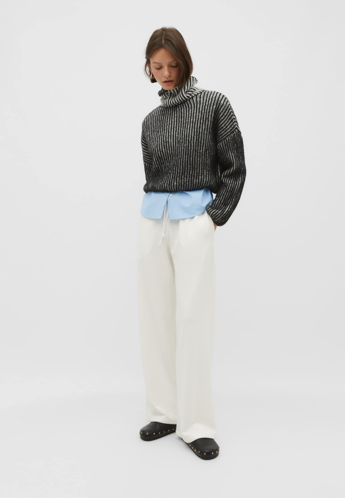 Wide-leg jogger trousers | Stradivarius (UK)